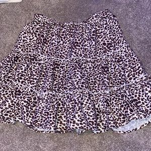 CHEETAH PRINT SKIRT FREE THE PEOPLE